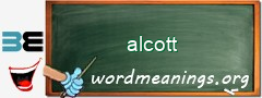 WordMeaning blackboard for alcott